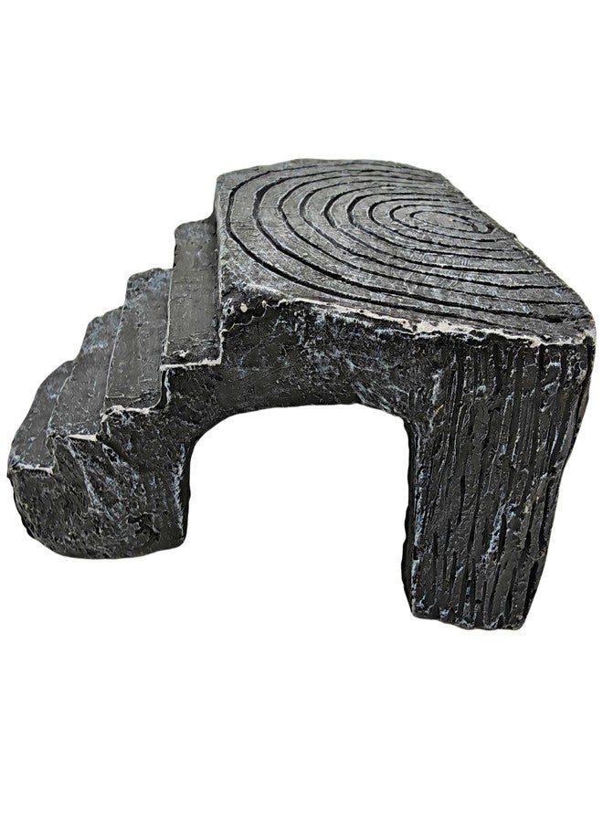 YOZIEMQ Reptile Hideouts,Resin Reptile Cave Habitat for Leopard Geckos, Lizards, Turtles, Snakes and Amphibians. (Turtle Platform, Small) - Image 1
