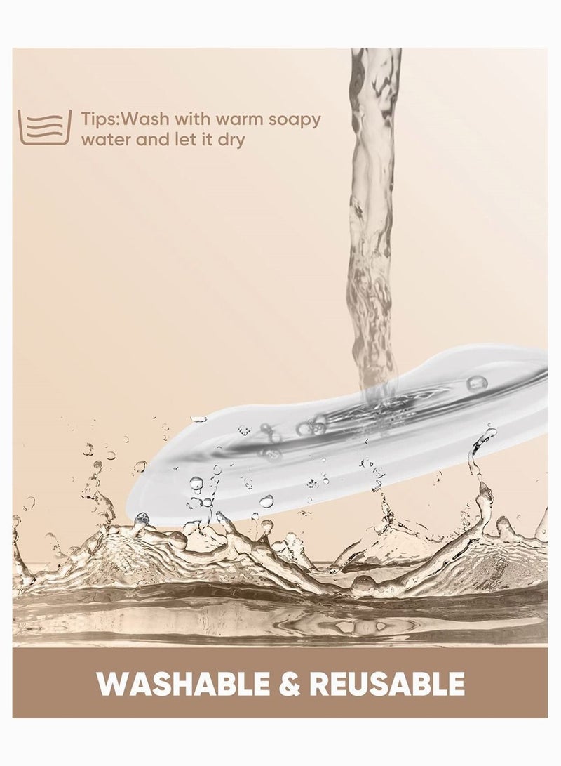 سيوسي إدراج قبضة الكعب ومنصات مشط ، Syosi أحذية سليكون ناعمة من السيليكون كعب القدم الكبير إدراج النساء الرجال ، لآلام القدم ، الوقاية من نفطة ، واقي الكعب العالي ، والأحذية السائبة 6 أزواج - Image 4