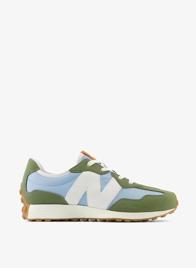 نيو بالانس Boys' Colourblock Sports Shoes with Lace-Up Closure