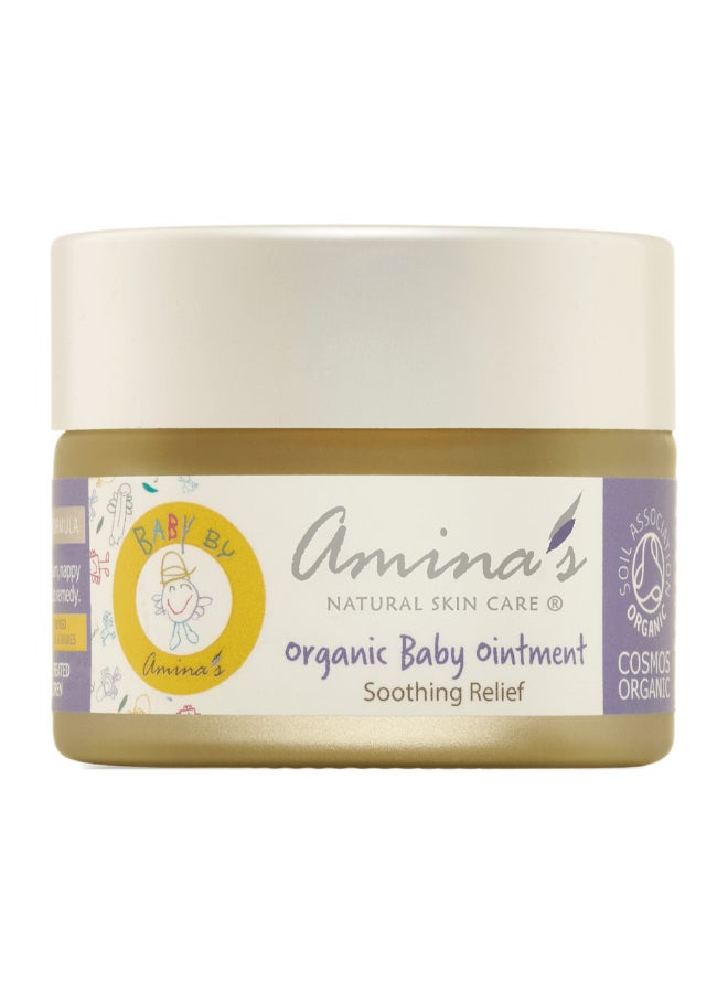 Amina's Natural Skincare Organic Baby Ointment – Gentle, Soothing, and Protective Skincare for Delicate Baby Skin – Heals Diaper Rash, Eczema, and Irritations with Natural Ingredients like Organic Oil