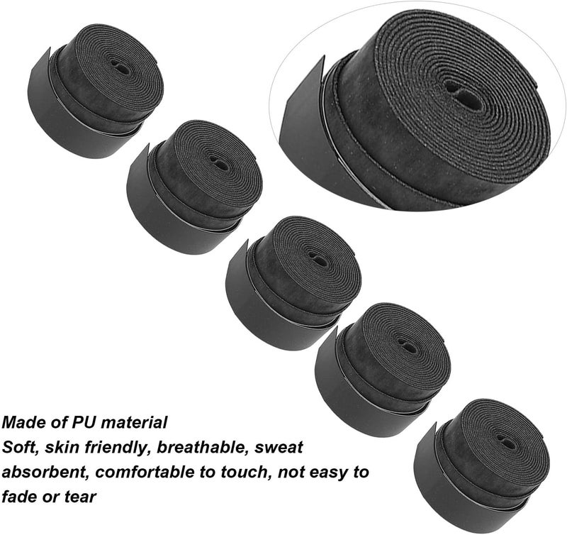 25PCS Tennis Racket Grip Tape, Slip Overgrips, Super Absorbent Sweat Badminton Racket Handle Grip, Non - Slip PU Material for Tennis Racquet, Fishing Rods, Squash Racket - Image 5