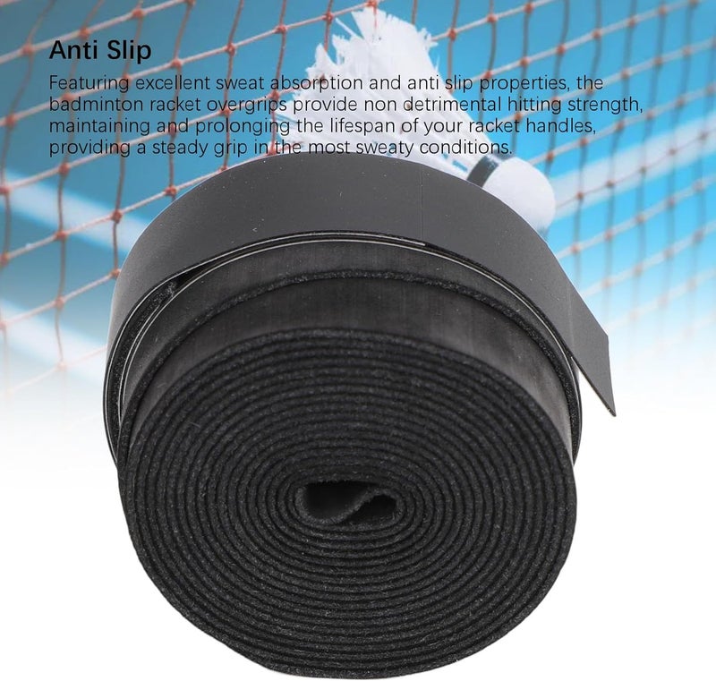 25PCS Tennis Racket Grip Tape, Slip Overgrips, Super Absorbent Sweat Badminton Racket Handle Grip, Non - Slip PU Material for Tennis Racquet, Fishing Rods, Squash Racket - Image 3