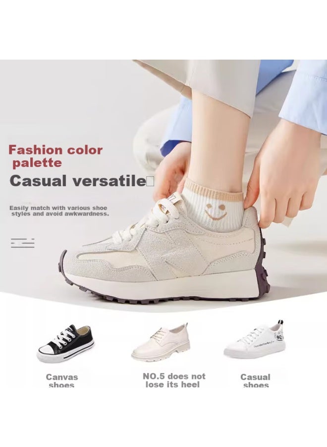 Me Feeling Socks, Summer Women's 100% Pure Cotton, Four Seasons Thin Style, 7a Antibacterial Deodorant Sweat-absorbing Cute Smiley Face Short Tube Socks, 7 Pairs - Image 3