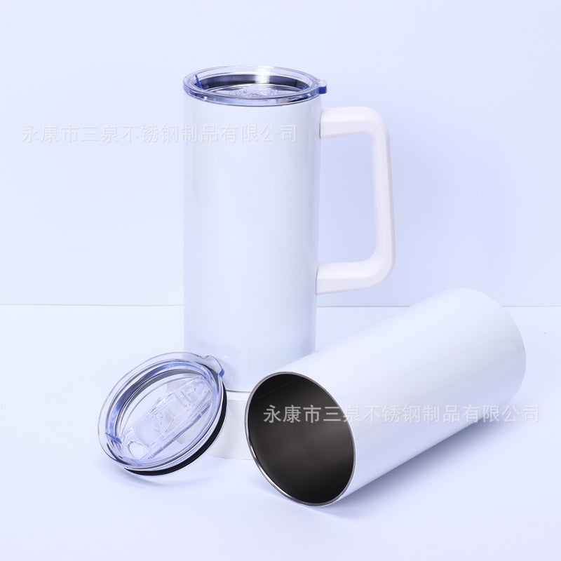 Sublimation 20Oz Straight Body Thermos – 304 Stainless Steel Insulated Cup with Straw - Image 5
