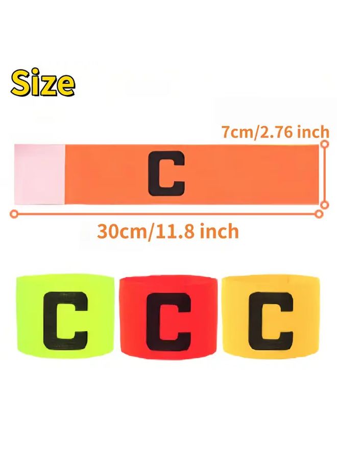 1 Piece Adjustable Captain Armband Bright Orange for Football Rugby Fan Outdoor Youth Game Safety Protection Gear Non Slip Secure Universal Fit Teen Adult - Image 5