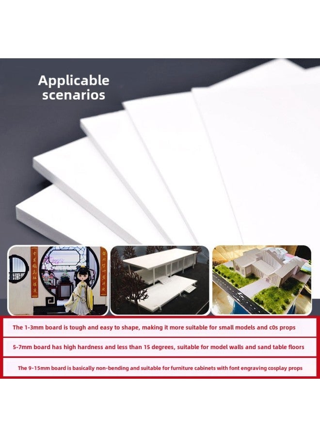 PVC Foam Board Model Special Board Advertising Board Engraving Board Home Decoration Cabinet Building Template Andy Board Snow Board-Color:0.5*20*30cm  - Image 2
