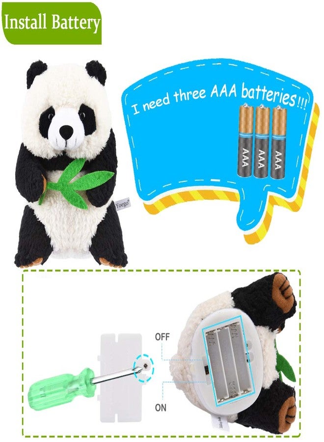 YOEGO Talking Toy, Plush Panda Cute Sound Effects with Repeats Your Said Voice, Best Buddy for Kids Gift - Image 4