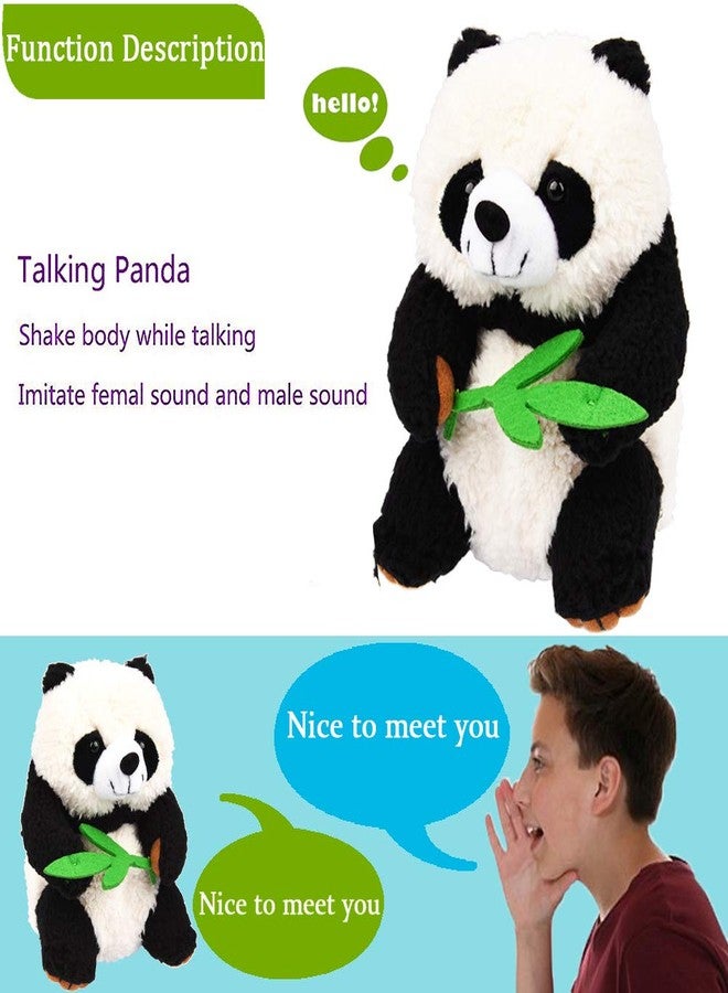 YOEGO Talking Toy, Plush Panda Cute Sound Effects with Repeats Your Said Voice, Best Buddy for Kids Gift - Image 5