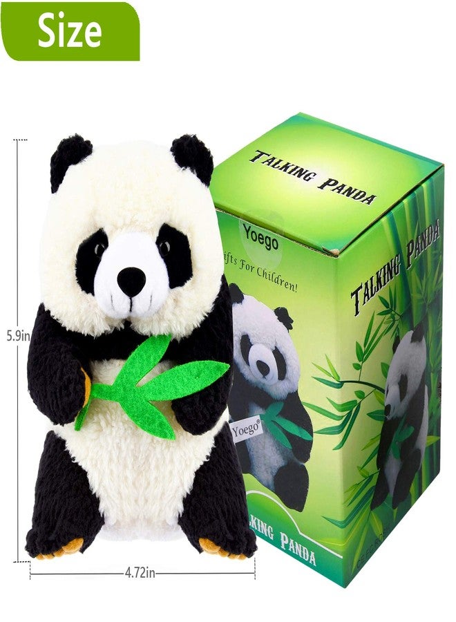 YOEGO Talking Toy, Plush Panda Cute Sound Effects with Repeats Your Said Voice, Best Buddy for Kids Gift - Image 3
