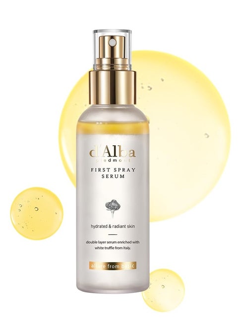 Italian White Truffle First Spray Serum (Vegan), glowy hydrating serum face mist, dalbamist, Pack Of 1, 3.38 fl oz