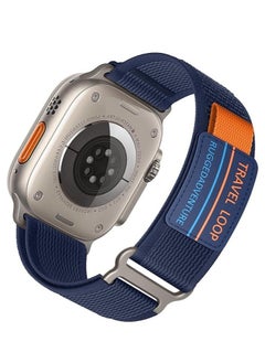 Trail Loop Nylon Band for Apple Watch Ultra/Ultra 2 (49mm), Apple Watch Series 10 (46mm), Series 9/8/7 (45mm, 42mm) – Durable, Adjustable, Lightweight Sport Band for Fitness, Outdoor, and Daily Wear – Multiple Sizes & Colors Available