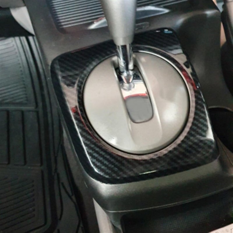Yurefax Carbon Fiber Gear Shift Panel Trim for Civic - Image 5