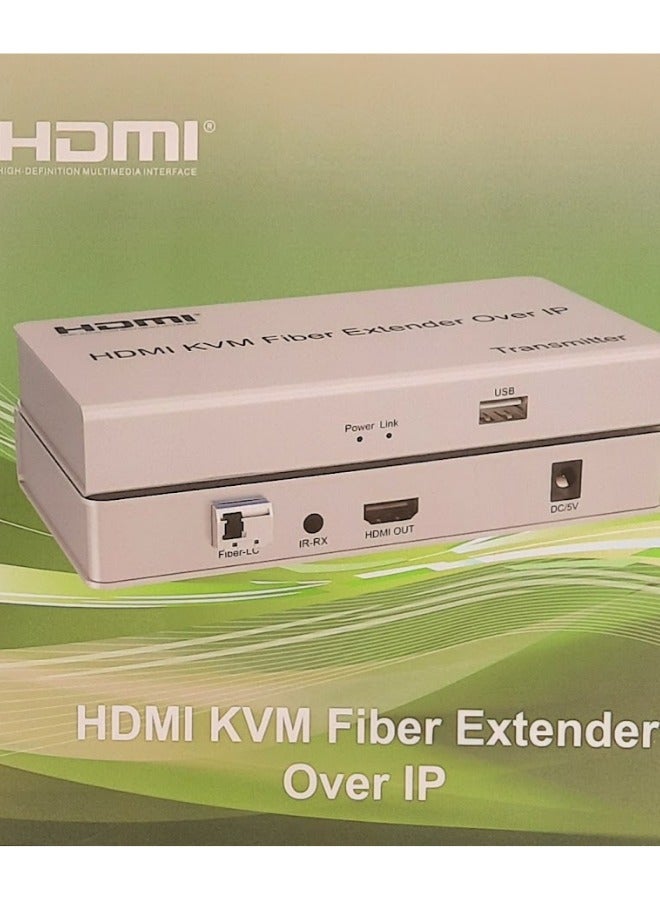 HDMI 20KM KVM Fiber Extender Over IP | Long-Distance Signal Transmission | USB, HDMI, and Ethernet Support | 4K Resolution | TCP/IP Standard - Image 3