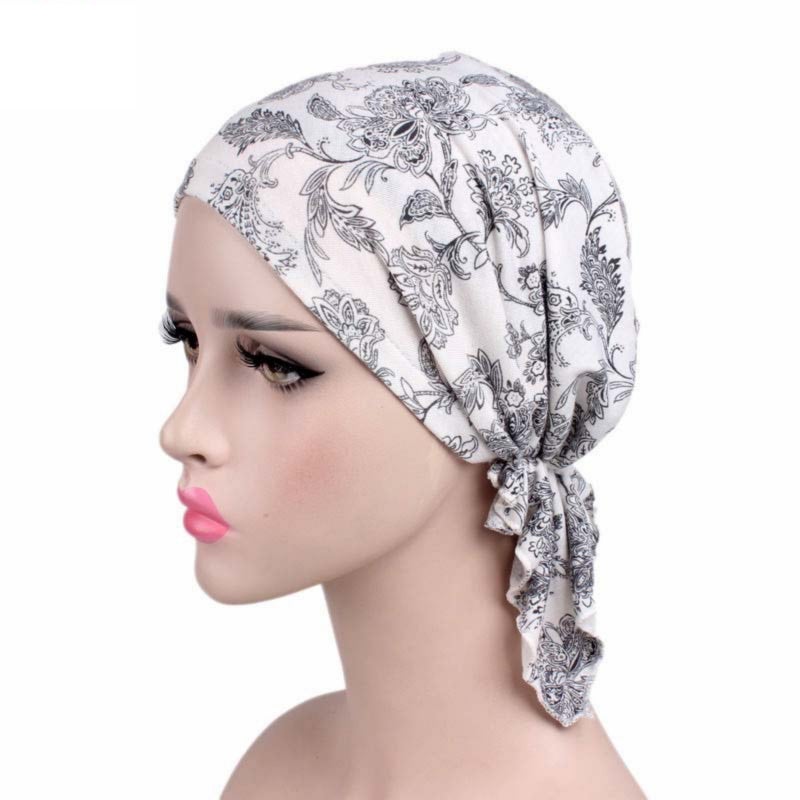 All-season cotton headscarf for chemotherapy, suitable for covering the head - Image 1