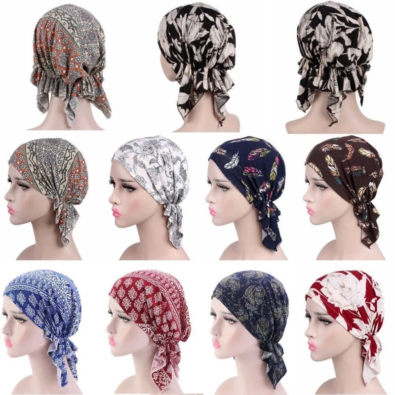 All-season cotton headscarf for chemotherapy, suitable for covering the head - Image 5