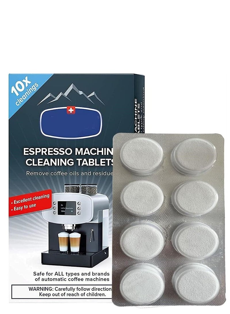 Machine Cleaning Tablet 8 Count Professional Espresso Machine Cleaner Descaling Tablets for Coffee Machines, Steam Ovens, Ovens, Ranges  - Image 1