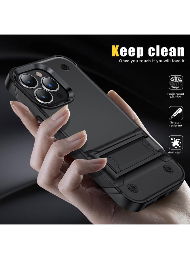 إيروريكس جراب هاتف مقاوم للصدمات من البولي كربونات والبولي يوريثين الحراري مع حامل لهاتف iPhone 14 Max - Image 4