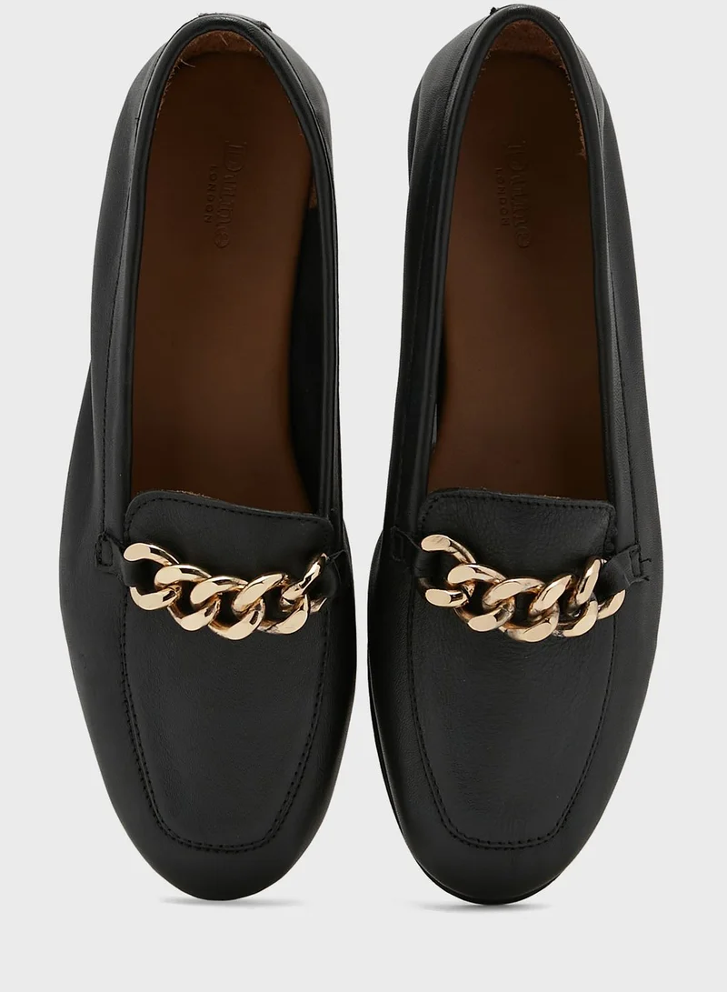 Dune LONDON Goldsmith Chain Trim Loafers