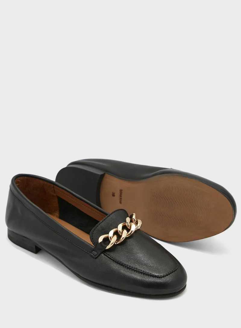 Dune LONDON Goldsmith Chain Trim Loafers