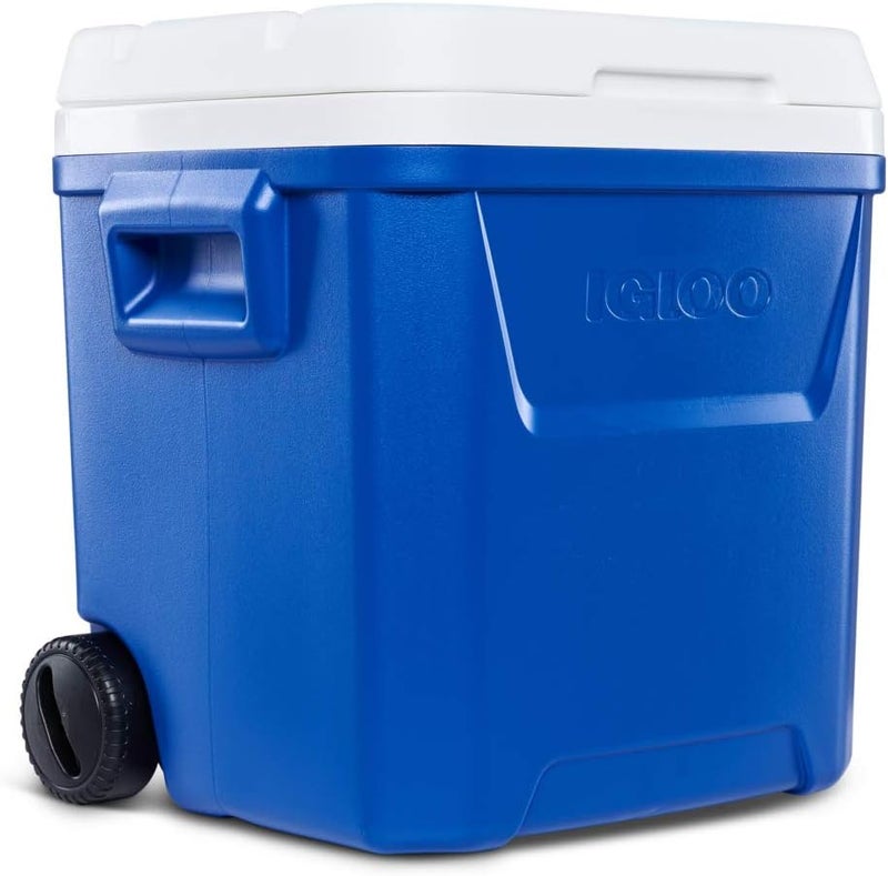 IMPERIAL Igloo Rolling Cooler 60 QT Laguna Blue - Image 3