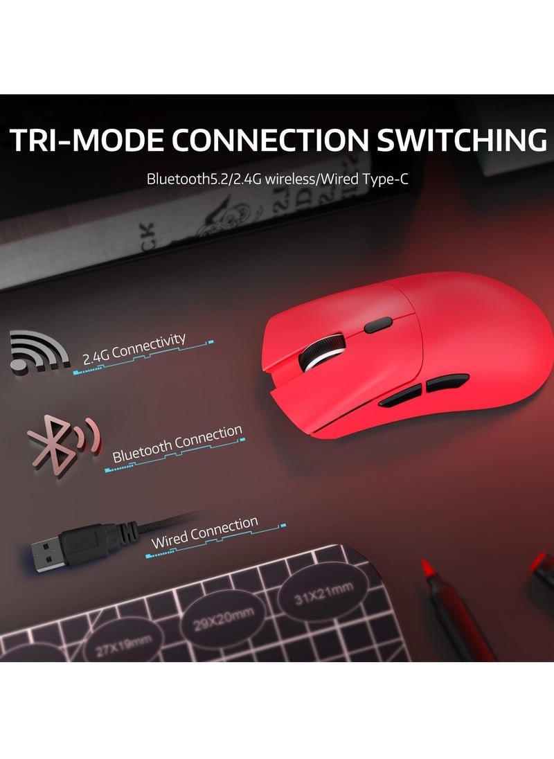Attack Shark - R1 Wireless Gaming Mouse, PAW3311 Optical Sensor 18K DPI, 59g Ultralight 2.4Ghz/BT/Wired Computer Mice for Win/Mac - Image 1