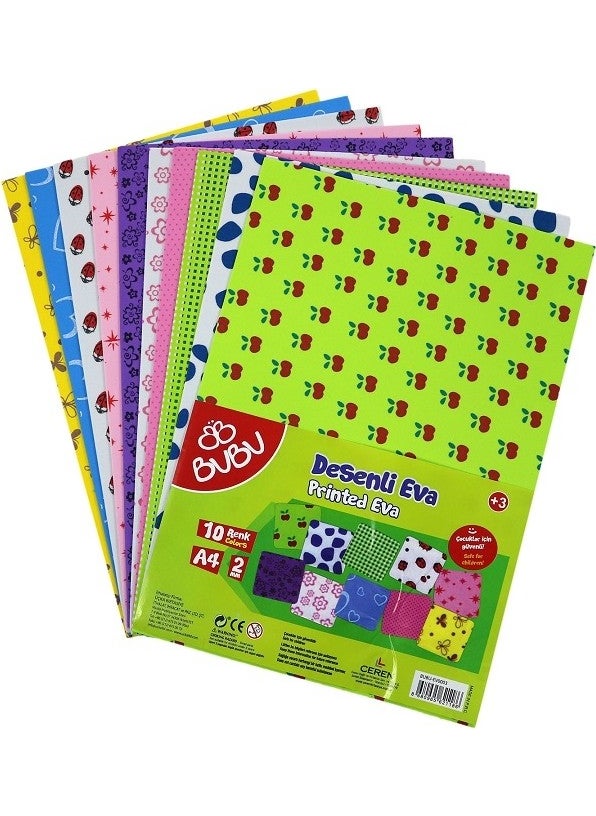 BUBU - Bu-Bu Eva Patterned 20X30 Cm. Mixed Pattern 10 Pack ( -EV0003) - Image 1