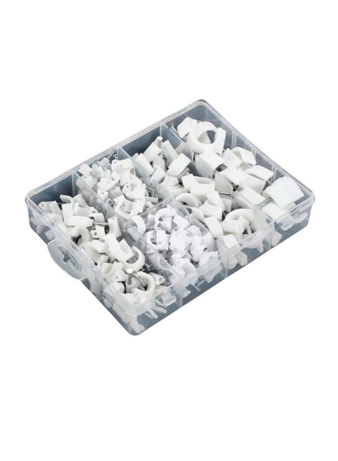 Steel Nail Line Card Material Set Boxed Dedicated For Pipe Card Line Clip High Carbon Steel Nail Suit Can Be Matched By Themselves-Specification Model:5mm/black And White  - Image 5