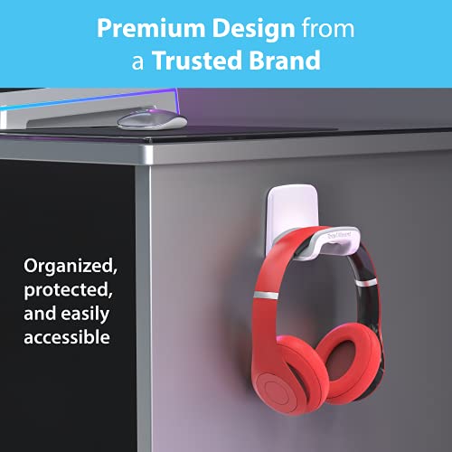 TotalMount Headphone Holder – Hanger Won’t Damage Your Wall with Screws or Permanent Adhesive (Studio-Grade White – One Pack) - Image 5