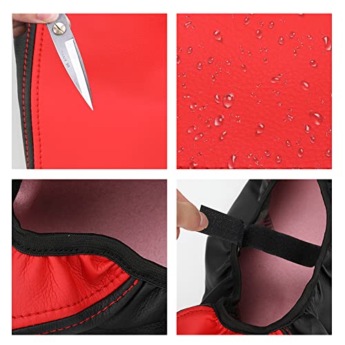 sportuli Center Console Cover Anti-Scratch Leather Armrest Cover Replace for 2011-2020 2021 Jeep Grand Cherokee Accessories (Red) - Image 3