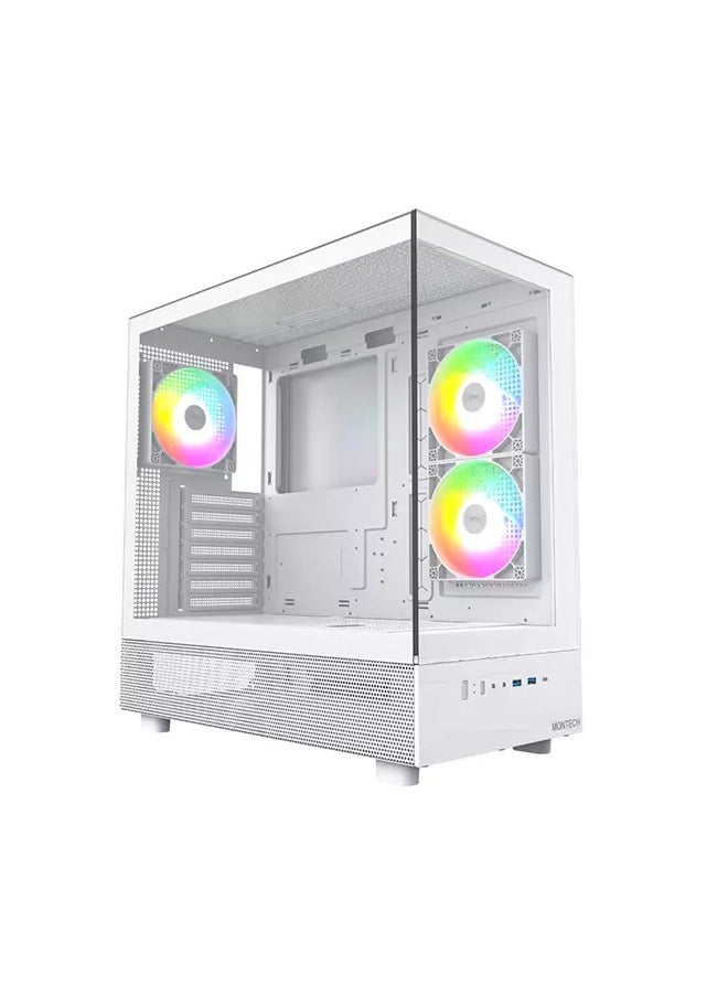 MONTECH Montech XR ATX Mid Tower Case - White  - Image 1