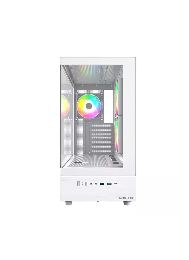 MONTECH Montech XR ATX Mid Tower Case - White  - Image 5