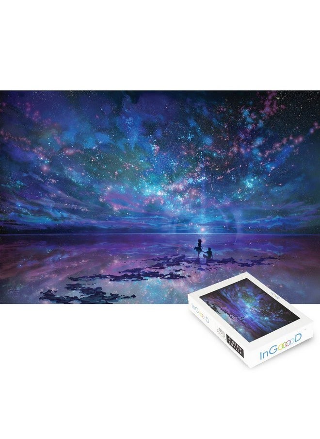 Ingooood Ingooood Jigsaw Puzzles 1000 Pieces- Imagination Series Fantasy Romantic Star Sea Puzzle  - Image 1