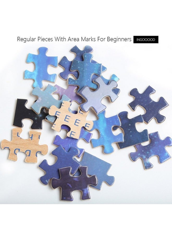 Ingooood Ingooood Jigsaw Puzzles 1000 Pieces- Imagination Series Fantasy Romantic Star Sea Puzzle  - Image 2