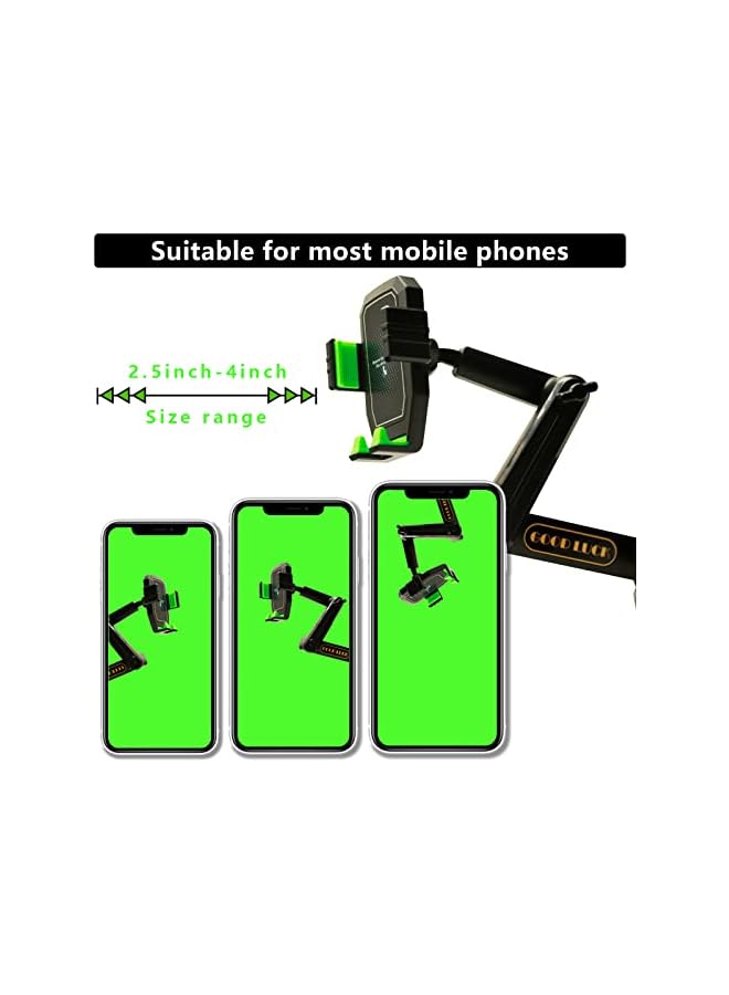 S-TOP Truck Phone Holder Mount Heavy Duty, Heavy Duty Phone Holder for Truck Dashboard Windshield 16.9 Inch Long Arm, Super Suction Cup & Stable, Compatible with All Smartphone - Image 4