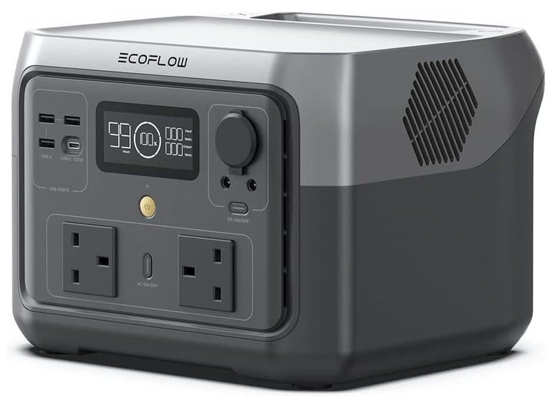 ECOFLOW Portable Power Station RIVER 2 MAX, 512Wh LiFeP04 Battery/ 1 Hour Fast Charging, Up To 1000W Output, Solar Generator (Panel Not Inc.) for Outdoor Camping/RVs/Home Use - Image 1