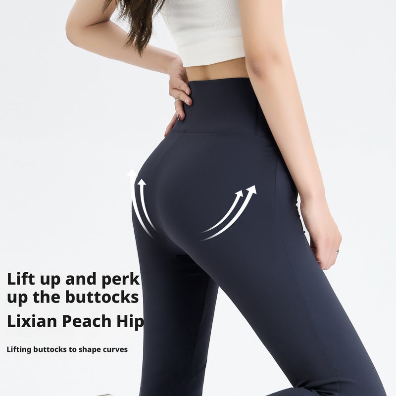 Women's Flared High-Waist Yoga Leggings - Image 3