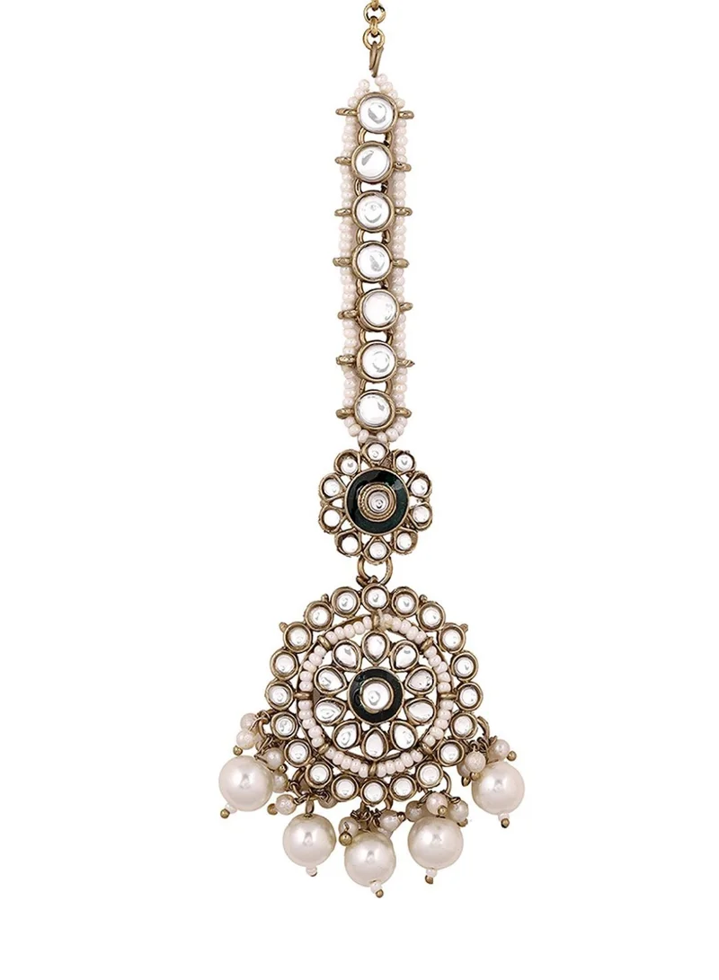 برياسي مانج تيكا Kundan مرصع