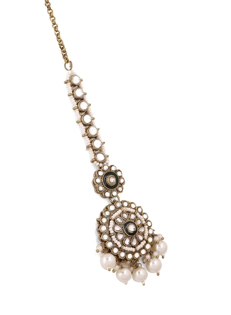 برياسي مانج تيكا Kundan مرصع