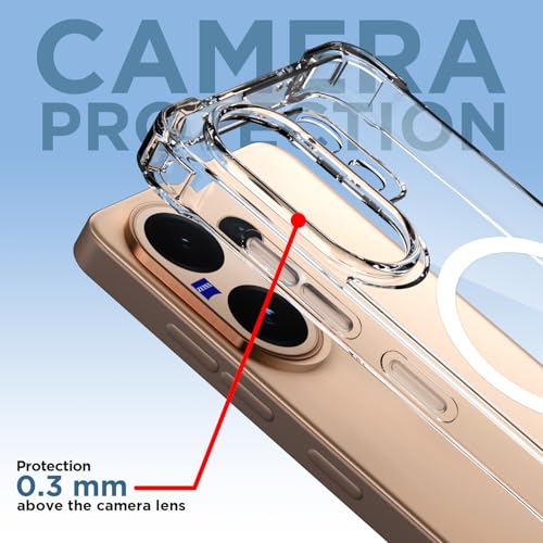 Pikkme Back Cover for Vivo V60 5G / Vivo T4 Pro 5G | Shockproof PC + TPU Magnetic Support Protective Bumper Case (Transparent Mag-Safe) - Image 5