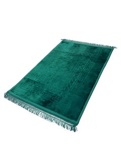 MAXQON Prayer Mat Soft And Thick (Size-80x120cm) Islamic Prayer Rug Musallah, Color Green  - Image 4