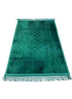 MAXQON Prayer Mat Soft And Thick (Size-80x120cm) Islamic Prayer Rug Musallah, Color Green  - Image 3