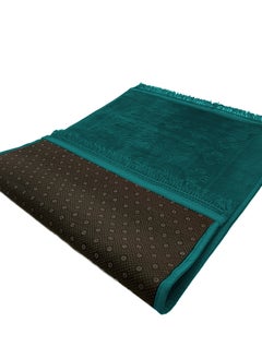MAXQON Prayer Mat Soft And Thick (Size-80x120cm) Islamic Prayer Rug Musallah, Color Green  - Image 1