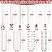 EOBOH 200PCS Christmas Beads Necklace Bulk 18 Kinds Red Green Silver Necklace Accessories 32 Snowman Santa Pendant Christmas Necklaces Party Supplies Xmas Decor for Xmas New Years Ugly Sweater Party - Image 4