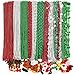 EOBOH 200PCS Christmas Beads Necklace Bulk 18 Kinds Red Green Silver Necklace Accessories 32 Snowman Santa Pendant Christmas Necklaces Party Supplies Xmas Decor for Xmas New Years Ugly Sweater Party - Image 2