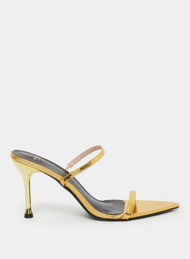 Styli Styli Stiletto Heel Slip-On Sandals