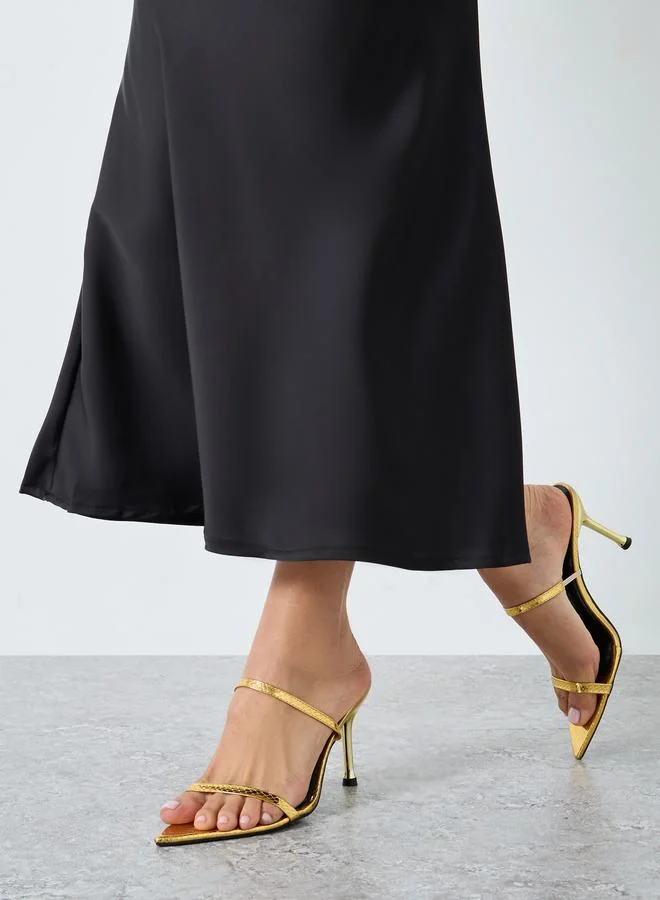 Styli Styli Stiletto Heel Slip-On Sandals