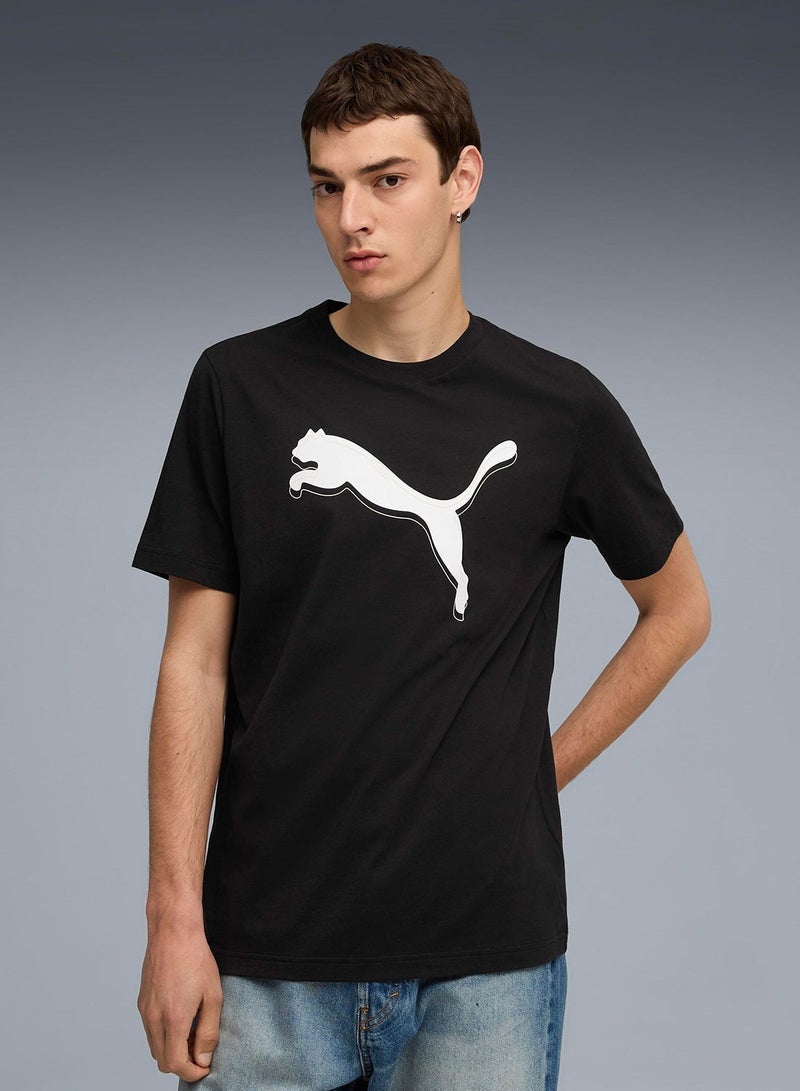 PUMA تي شيرت بشعار قطة رسومي - Image 1