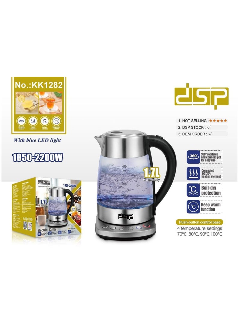 DSP electric kettle, KK1282 - Image 2