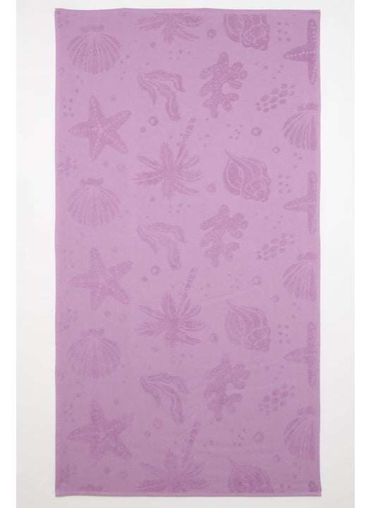 Girl Patterned Beach Towel