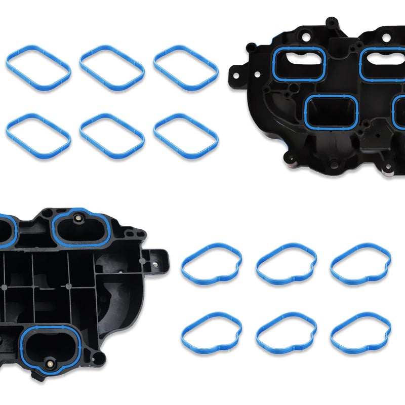 Kutyun 12PCS Intake Manifold Gaskets Intake Manifold Gaskets Lower Upper Gasket Plenum Set Compatible with Most Vehicles Replaces OEM 5184562AC 5184331AC MS97204 - Image 3